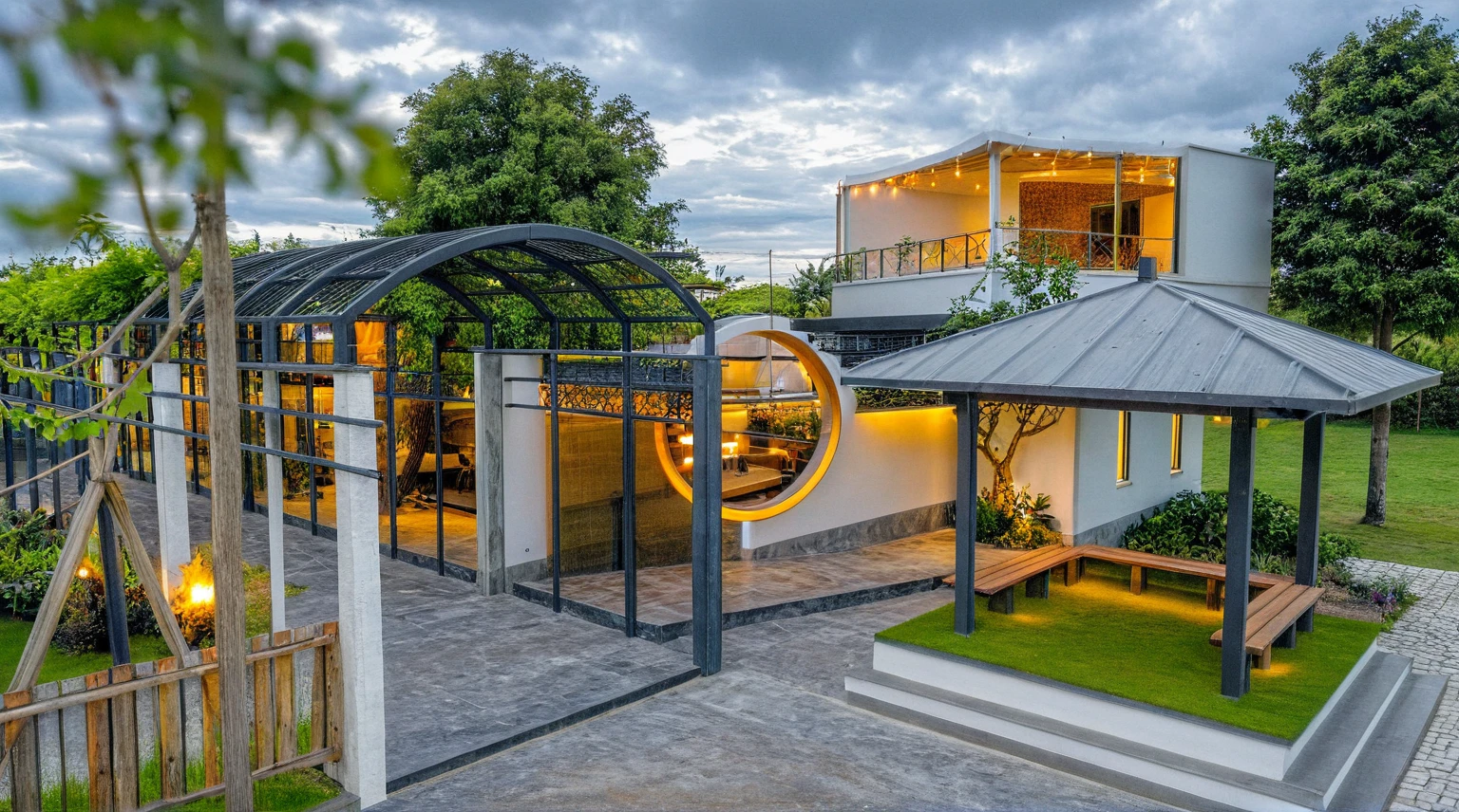Masterpiece, high quality, best quality, authentic, super detail, outdoors, onestoreyvillaXL, aiaigroup, house style modern on the street ,stairs, white wall ,road,pavement, grass, trees, sky, cloud, (daylight:1.1)
