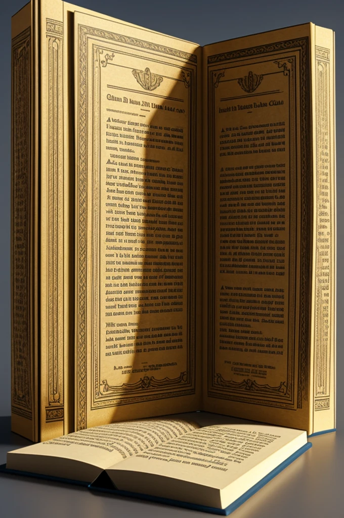 Please create 3d book format