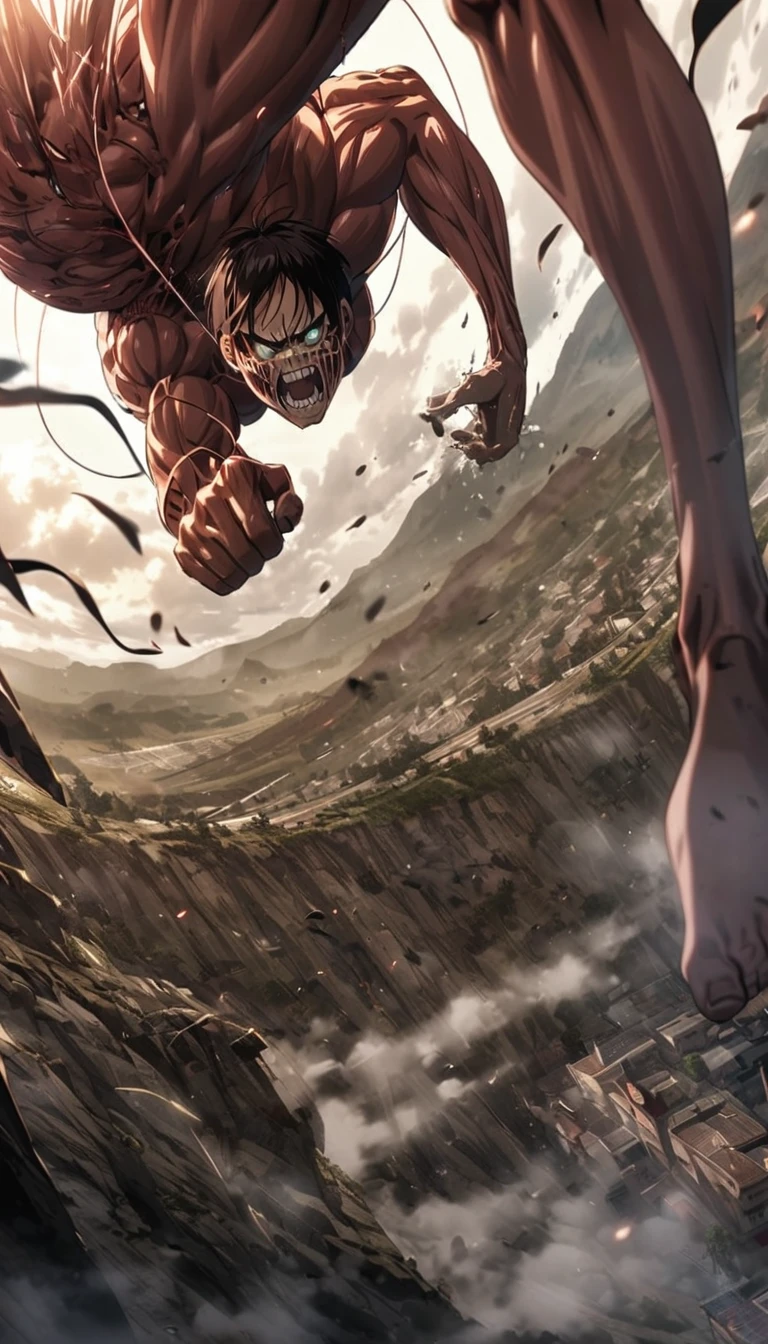 Eren Yeager fight Titan