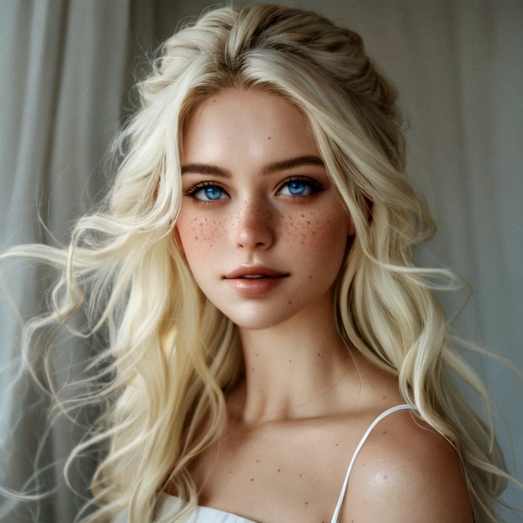 blonde with freckles and blue eyes posing for a photo, Светлые волосы и Blue eyes, beautiful Блондинка, photo of a beautiful woman, blonde hair, Blue eyes, long Светлые волосы и Blue eyes, blonde hair, green eyes, blonde and attractive features, girl with blond hair, beautiful blonde, blonde beautiful young woman, pale skin, вьющиеся blonde hair, Full length blonde