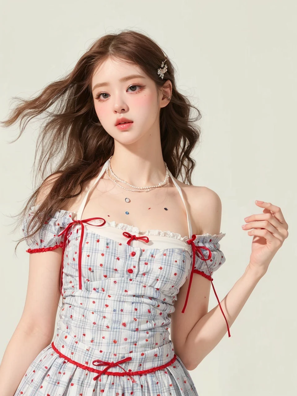 pale skin, big eyes and tender doll lips