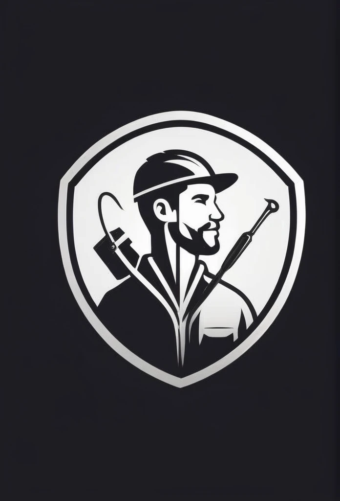 Stylish electrical company logo that handles tools
a person who works with tools in a factory
Pretty cool
chic and modern design
monotone
Logos that don't feel lonely
The background is white