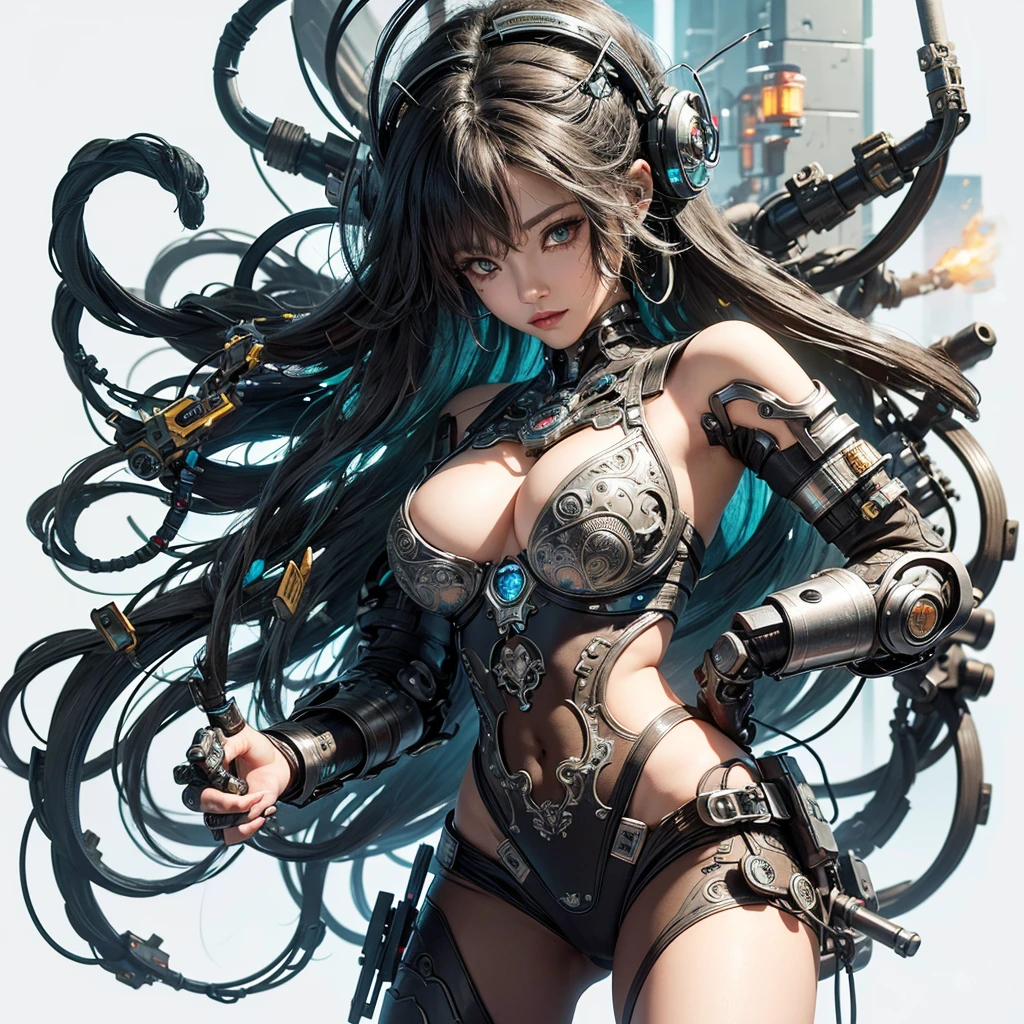 A cute metal kitten, robot, Cyberpunk style, ((Intricate details)), high dynamic range, ((Intricate details, Super detailed)), electrical section, Vignette