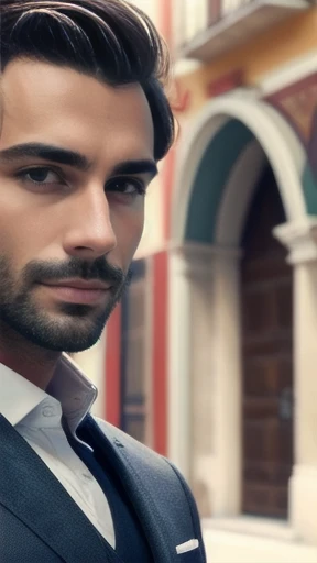 Italian men focus on face