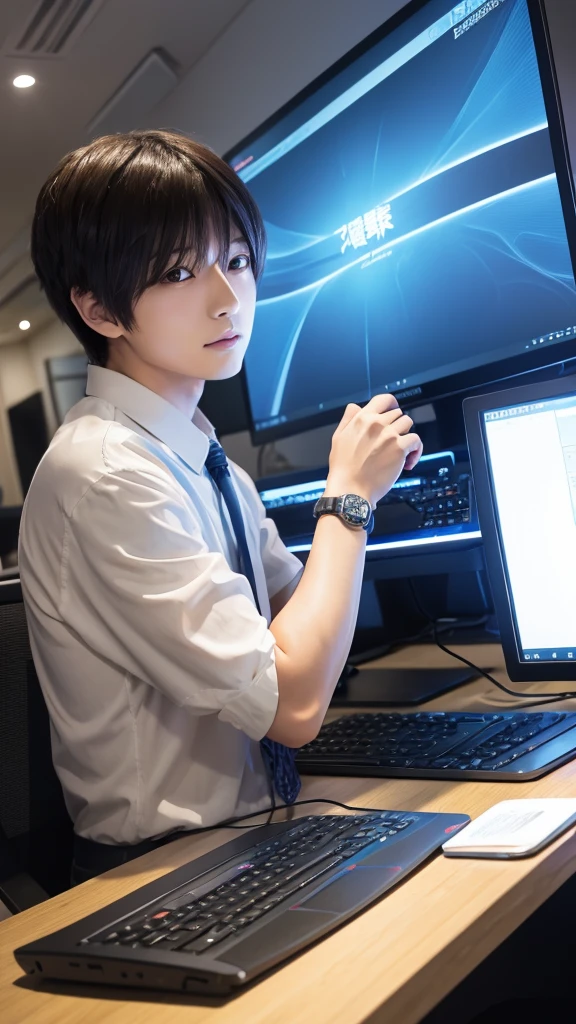 Refreshing Men、Anime Style、front、computer