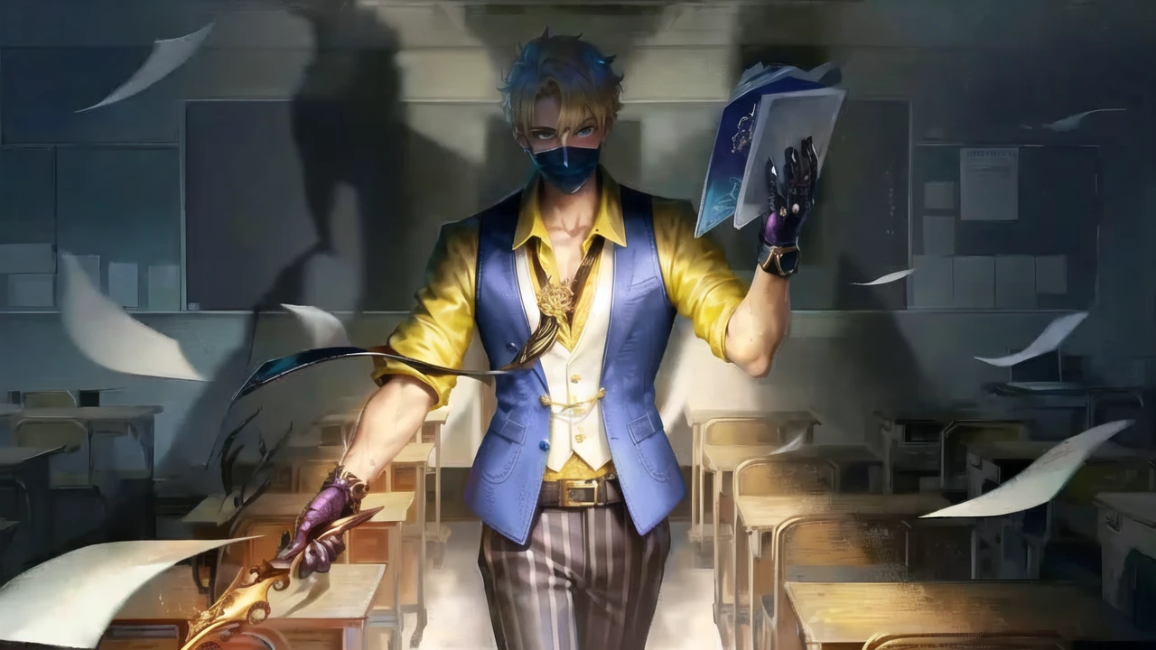 1boy, (man), manly body, anime, extremely detailed, hyper detailed, (broad shoulders), (PERFECT FACE), illustration, soft lighting, 2d, intricate, cowboy shot, detailed eyes, blonde hair, short hair, teal eyes, sexy, toned, black tuxedo, (outside), castle tower