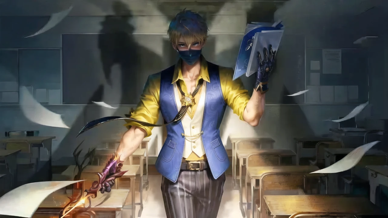 1boy, (man), manly body, anime, extremely detailed, hyper detailed, (broad shoulders), (PERFECT FACE), illustration, soft lighting, 2d, intricate, cowboy shot, detailed eyes, blonde hair, short hair, teal eyes, sexy, toned, black tuxedo, (outside), castle tower