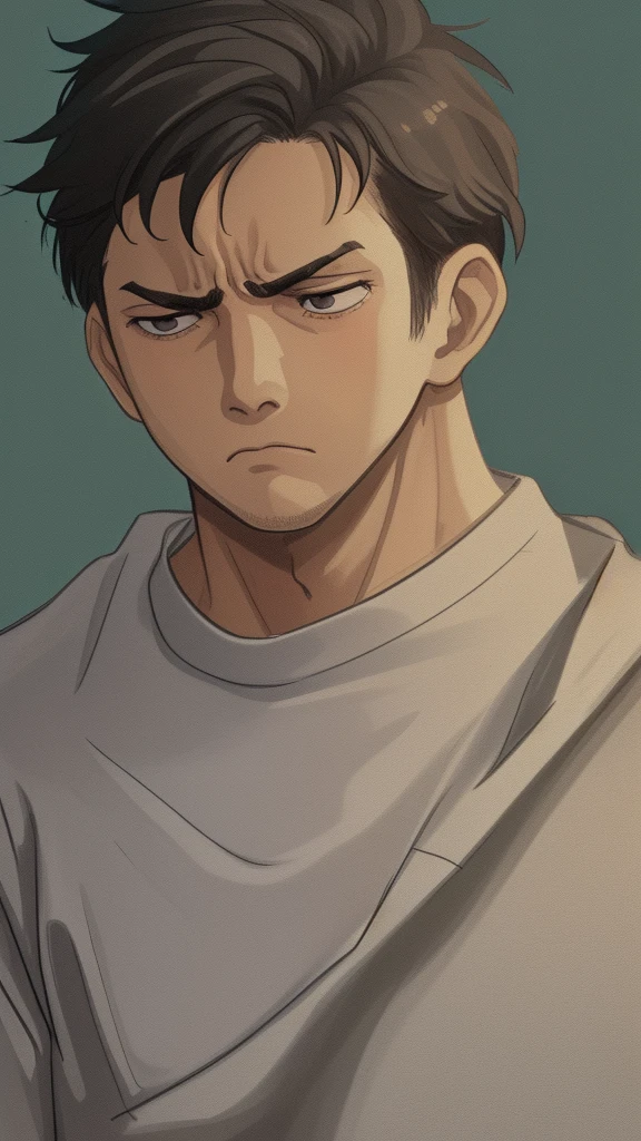 Sad boy thinking
