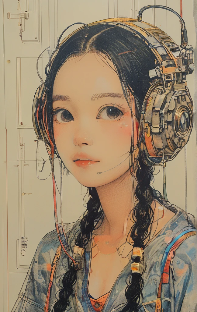 Affordable design, Clear lines, High Sharpness, (highest quality,4K,Perfect sharpness,Ultra fine,High resolution,masterpiece:1.2), Perfect Anatomy:1.5, Official Art, Illustrations that tell a story, (Whitish background:0. 9)、Body Positivity、Diverse physical expressions、(Random and mysterious poses))、Perfect beauty、Perfect beautiful face、(Very strong wind)、A rich expression、Dynamic composition、Golden ratio composition、Farbeful、((Farbe々Different angles and perspectives))、Anime drawings、((Overcoming stereotypes))、 Glowing Skin、(Natural beauty)、bangs、Straight Long Hair、(Soft and flowing hair)、(countryside)、((Nostalgic atmosphere))、((Playful and carefree))、(diverse characters)、((Graceful posture))、(Sunny atmosphere)、(vivid Farbe)、Shorts、A light smile、 ((Emotional))、Bangs、Natural reaction、Summer outfit、(Braided Hair)、Show off your thighs、Strong winds、Energetic pose、((Run energetically))、Angle from below、Side angle、A quick background、