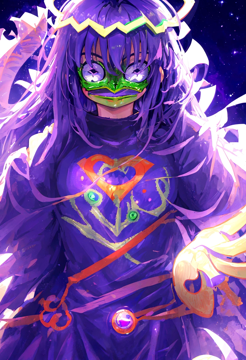 portrait of purple super hero pepe with purple skin,, wearing superman outfit with big H in middle , a starry night sky background, (((pepe_frog))),,detailed portrait, (best quality,8k,highres,masterpiece:1.2),ultra-detailed,digital painting,vibrant colors,dramatic lighting,fantasy,surreal, pepe the with purple skin, hedgehog with big mucles, hedgehog, supe hero, superman, pepe the frog, as super hero pepe_frog, high qulity