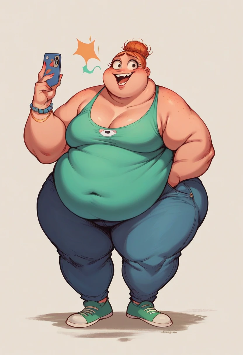 Fat obese sssbbw gluttony high school girl pixar animated