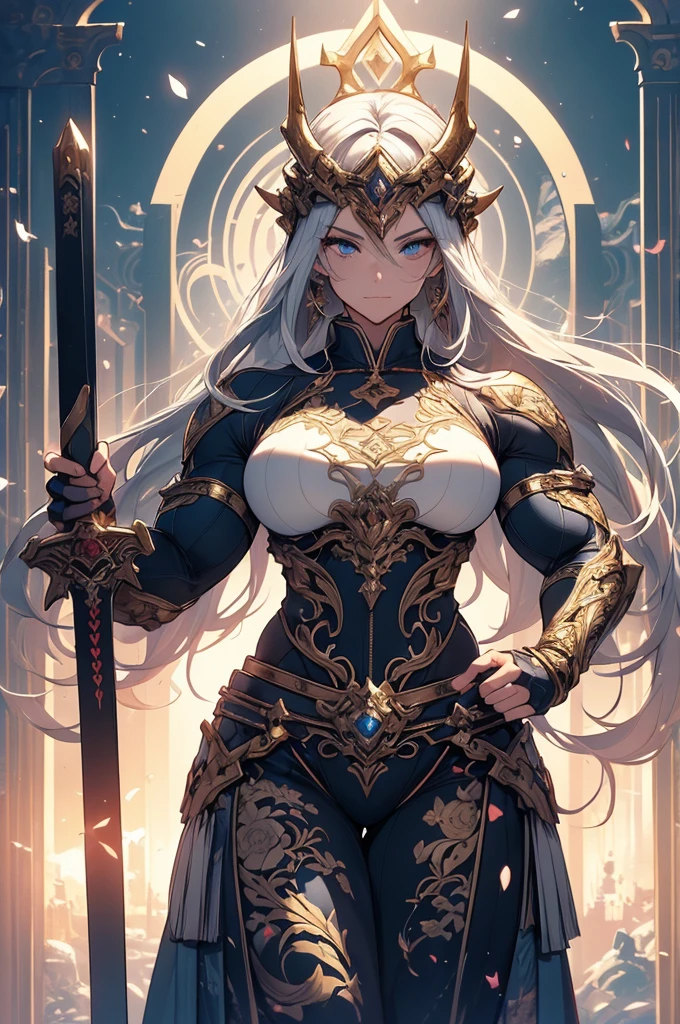 ((body_builder:1.5)),((masterpiece,ultra-detailed, intricate details, best quality,illustration)),1girl, 独奏, highres, looking at viewer, blue eyes, black hair, long hair, side ponytail, smiling, wearing traditional Japanese clothing, hakama, uwagi, can, holding a katana sword, in a Japanese garden, sakura tree, petals falling, shoji door, sunlight shining through, warrior pose, confident expression, heroic, strong, feminine, empowered, traditional, Japanese culture, Eastern aesthetics, elegant, beautiful, detailed, vibrant colors, high contrast, dynamic lighting, realistic textures, traditional painting style, illustration aesthetic,Masterpiece, Cyborg king, epic, holding a giant Lance, Divine power, heavenly, Light infused energy, ultra high quality, , HDR, hyper-detailing, cinematic light,celestial castle, RTX, 8K,(masterpiece,top quality,best quality,official art,Beautiful and beautiful:1.2),Scene depicting Goddess of War in hell with horned red burning demon,She is a great giant,she is a lovely princess,she is a strong warrior,Flame,lightning in sky,magma,At the foot of the mountain,mountains in the distance,(theelementoffire:1.4),Realistic flame,Highly realistic,correct anatomy,full-body shot,Convex,cute big breasts,violent house,,Plum,longing unsatisfied,only genitalia, camel toe,Sexy gesture,,Sex huge breasts cleavage, onlyfoot,Sexy gesture,fist to flesh,(zentangle,mandala,tangled,entangled)(Hairy and fleshy,only ,),married woman,milf,delicate face,BeautifulDelicate eyes,correct anatomy,Detailed face, delicate eyes,Divine light,gold foil,Gold Foil Art,Deep background,absurdearvelous and unbelievable,epic work,(intricate details,Ultra-detailed:1.2),Super real photos, epic reality, ((neutral color)),(pastel colors:1.2), surreal, + lens + dynamic composition, Extremely detailed, sharpen, normal, warm light, Light effect, dramatic light, (intricate details:1.1), complex background, (greg rutkovsky:0.8), (black and red:0.4),