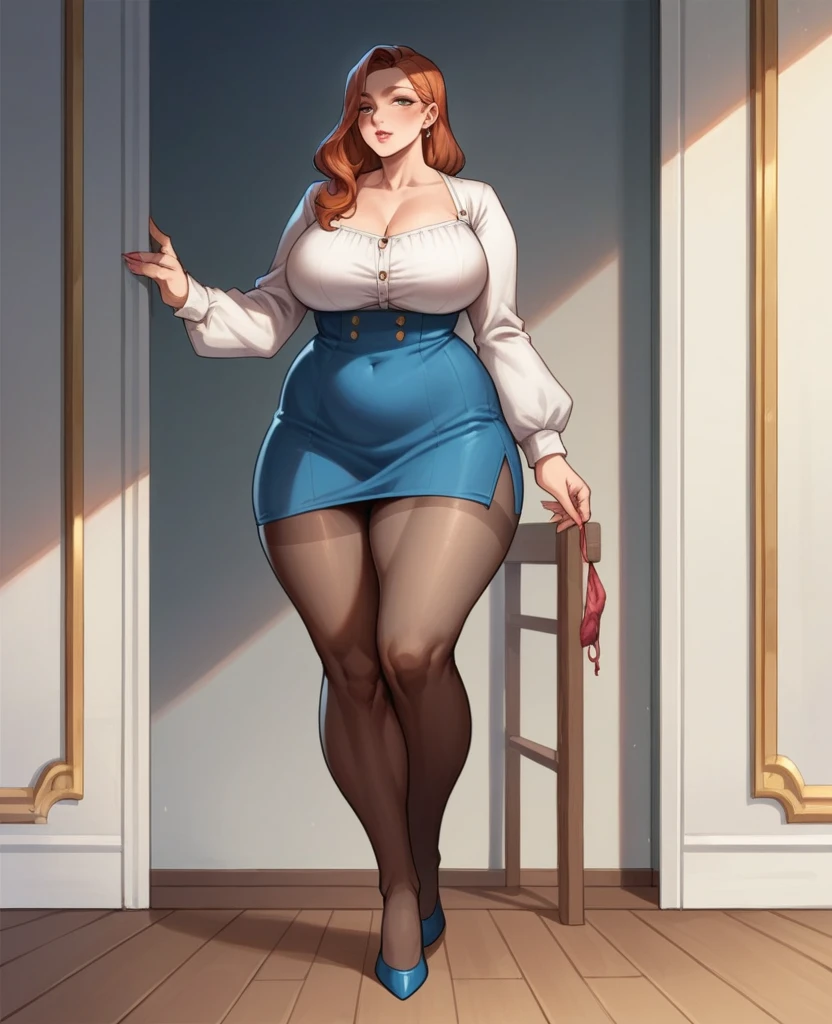 Full Body Look with thick legs and thighs, curves and fat 55 year old. standing in the bedroom. Linggeri dress that comes off and without buttons. Collarless is very tempting. without motive. The view of all the people with thick legs and thighs was exposed. Volume giant, very large, and extreme, Panties floored very deep, no glasses, sexy ensemble, no stockings and high heels, very curvaceous figure, Pantyhose ,Full Body Look with thick legs and thighs 55 years old