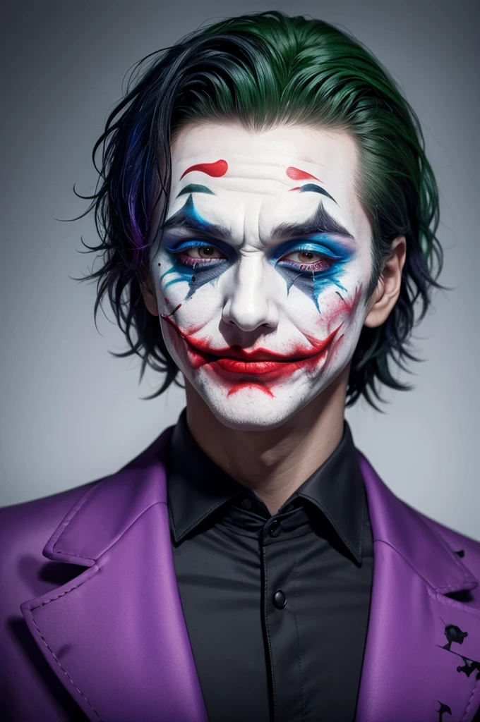 Joker crying and smearing his makeup 