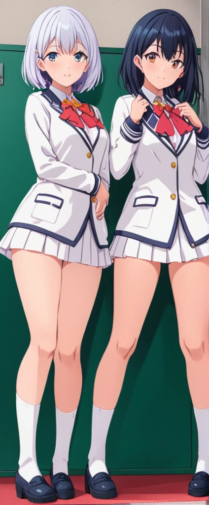 、White panties visible、Panty shot、Panties in full view、Without skirt、Takarada Rikka、sssd gridman、Panty shot