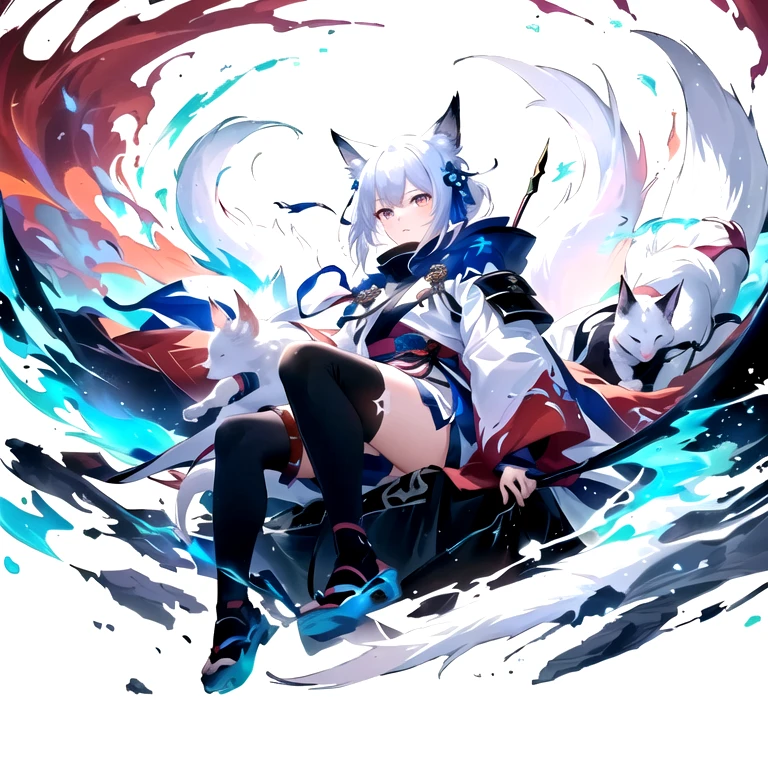 Anime girl and cat, The Detailed Art of the Onmyoji, From Arknights, White Fox, Fox and Bush, onmyoji, Jan J, White Fox Anime, artstation pixivでトレンド, anime art wallpaper 4k, anime art wallpaper 4k, Anime Art Wallpapers 8K, Fox, angry face girl,