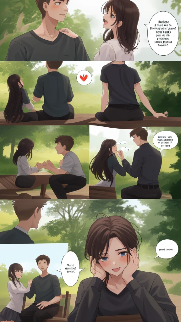 A girl and a boy talking