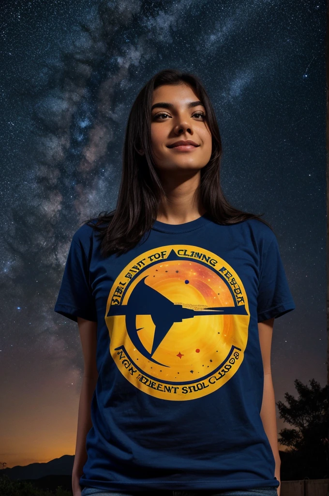 Best t shirt design for astronomy club without any person 