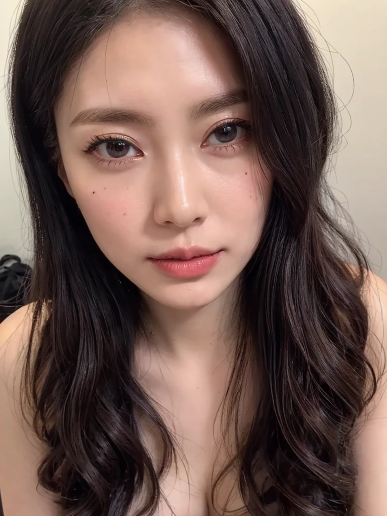 Hotel bath changing room,((nsfw)), ((1girl:1.8)), (((Upper Body Shot,SNS selfie))), (((small breasts:1.3))), masterpiece, (High resolution), (Omi), (Focus on the face), Tyndall effect、Live-action studio、(Highly refined muscles:1.2), ((((8K UHD))) 、iPhone camera photography、 Soft bright lighting、Lighting Volume 、(8K Live Portrait)、Very detailed、Majestic 、(White skin) 、 (color々Bright medium bob hair,arrange)) ,Moles on the body , (((Puffy areola:1.5)), (From above),