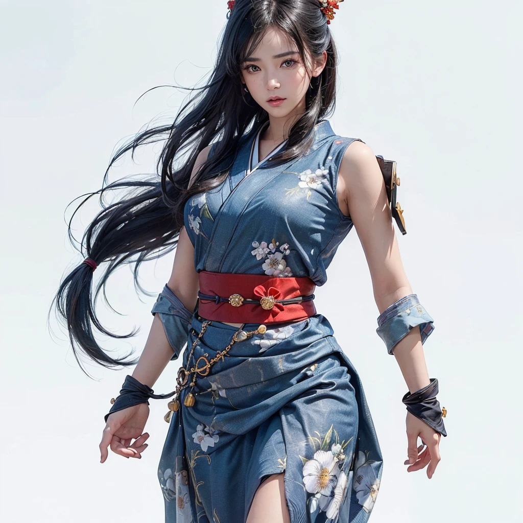 ((top quality, 8K, masterpiece: 1.3)), sharp focus: 1.2, (super beautiful face: 1.0), (shiny skin: 1.0), Realistic photos, black hair, Realistic students, movie lighting, Eyes and facial details are very rich, movie lighting, (Cowboy shooting: 1.0), (kimono, And also, Heart: 1.15), (Korean cute actress), In nature, classic kimono,