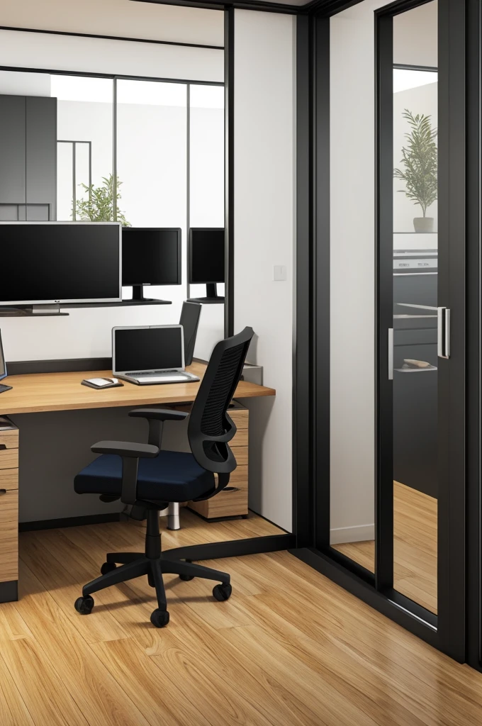 Office background for virtual meetings