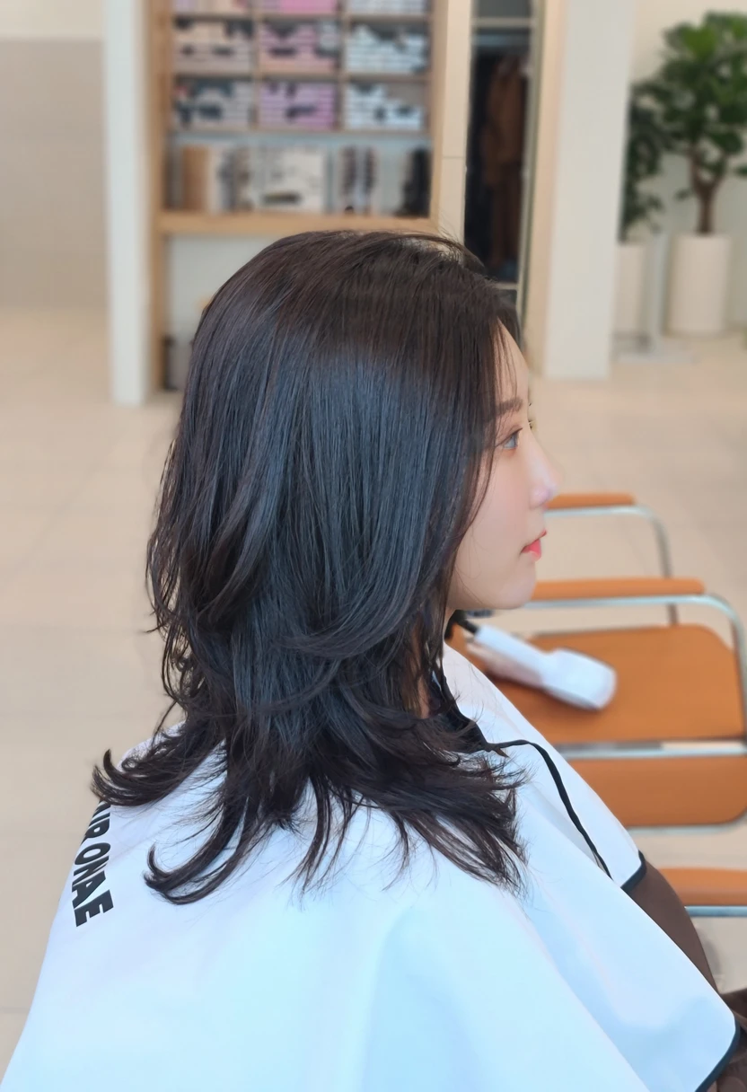Best Quality, 8k, Masterpiece, (Portrait: 1.3), (photo realistic:1.4), (hyper realistic:1.4), Sharp Focus, looking at viewer, (smoother lighting:1.1), (increase cinematic lighting quality:0.9), realistic lighting, backlighting, light on face, ray trace, (brightening light:1.2), (Increase quality:1.4), sharp detail, (best quality real texture skin:1.4), finely detailed eyes, black_eyes, finely detailed face, 25 year old Korean woman