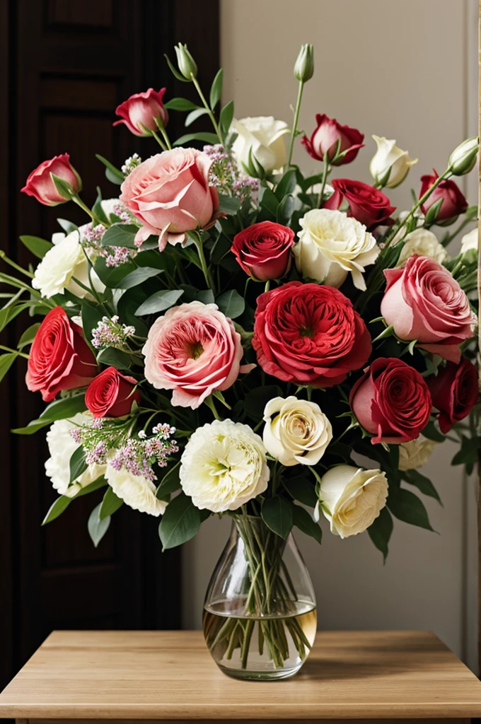 A vase of flowers 