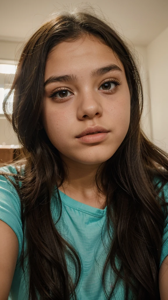 A girl whos lips are massive and plumped thay are so thick thay and stick out so much that her lips cover her face