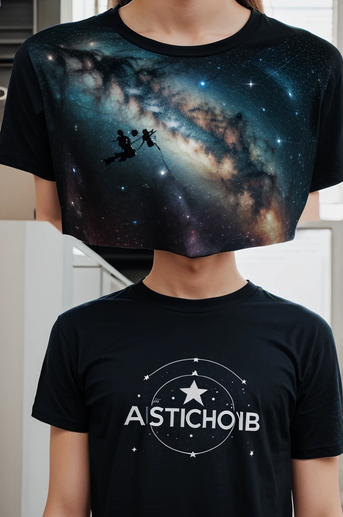 Simple t shirt design for astronomy club 