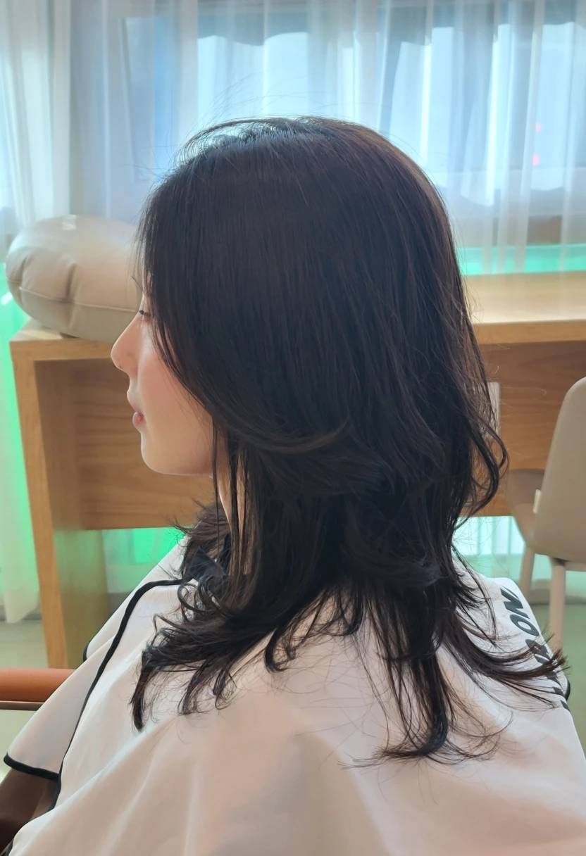Best Quality, 8k, Masterpiece, (Portrait: 1.3), (photo realistic:1.4), (hyper realistic:1.4), Sharp Focus, looking at viewer, (smoother lighting:1.1), (increase cinematic lighting quality:0.9), realistic lighting, backlighting, light on face, ray trace, (brightening light:1.2), (Increase quality:1.4), sharp detail, (best quality real texture skin:1.4), finely detailed eyes, black_eyes, finely detailed face, 25 year old Korean woman