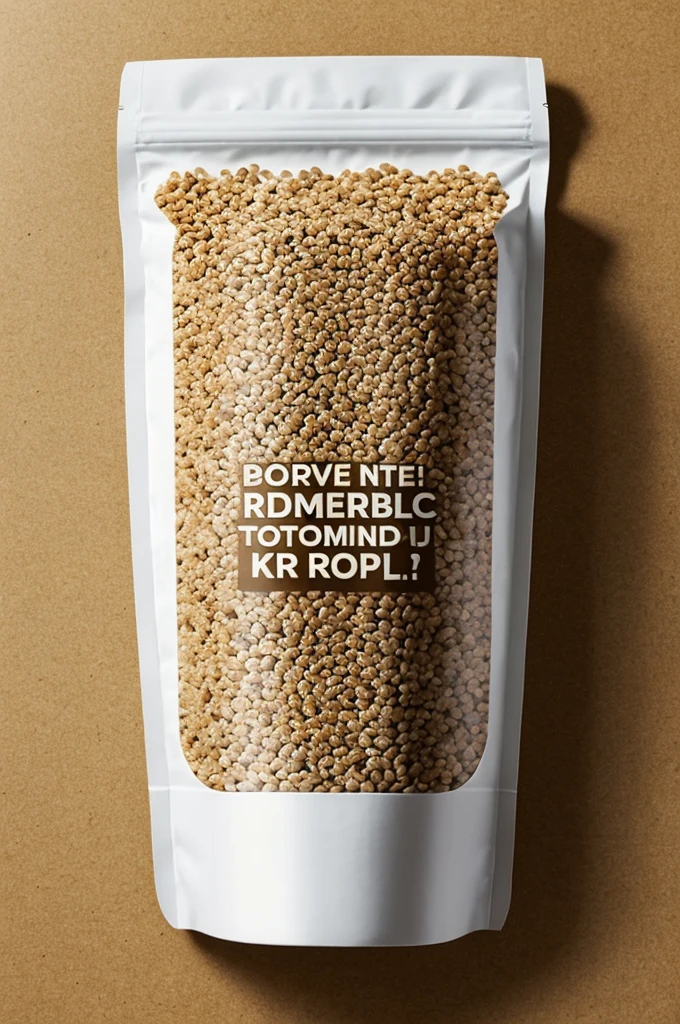 Give me an image of a biodegradable cereal packaging