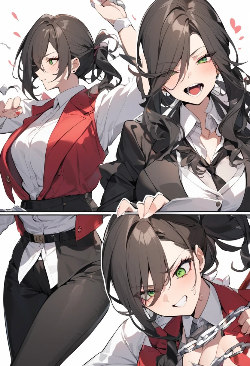 A female mafia boss with a sexy body lost a game of rock paper scissors.