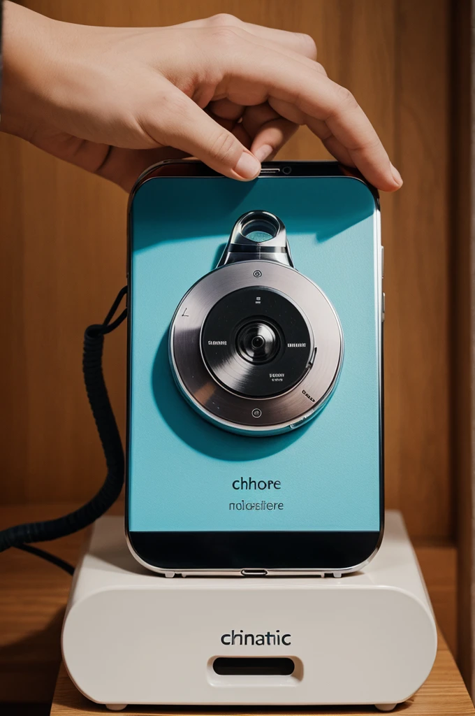 Create a cinamatic image of phone
