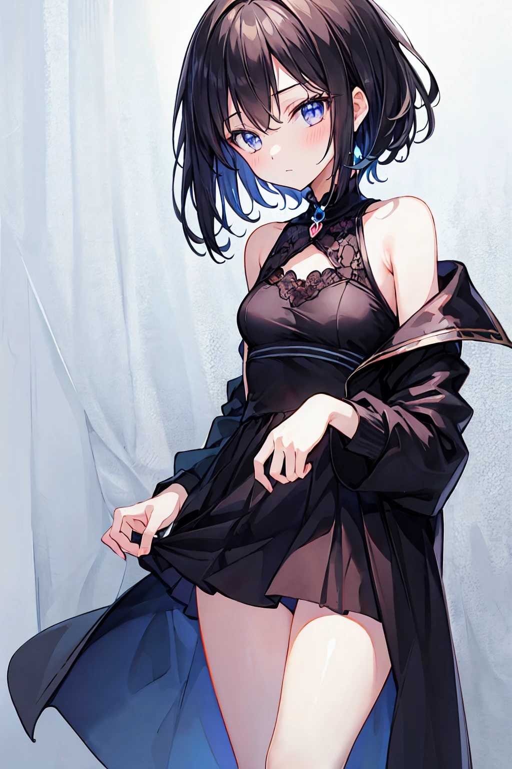 Highest quality,Detailed Background,girl,Black Hair,Small breasts
