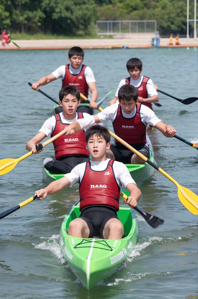 High school boys club activities canoe sprint