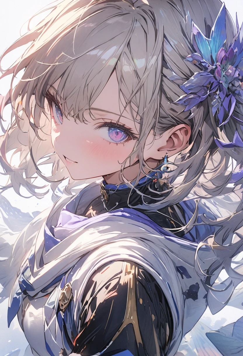 (masterpiece, best quality, highly detailed, absurdres:1.3), (1girl, charming, detailed beautiful face:1.3), (fantastic illustration, beautiful detail, best quality, top quality, fain touch outline:1.3), watercolor, clear, wearing a powered suits, fighting_stance, beautiful detail