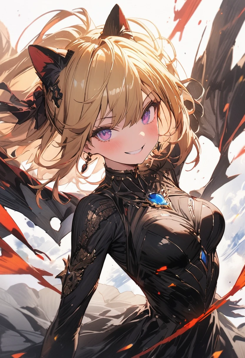 (masterpiece, best quality, highly detailed, absurdres:1.3), (1girl, charming, detailed beautiful face:1.3), (fantastic illustration, beautiful detail, best quality, top quality, fain touch outline:1.3), watercolor, clear, wearing a powered suits, fighting_stance, beautiful detail