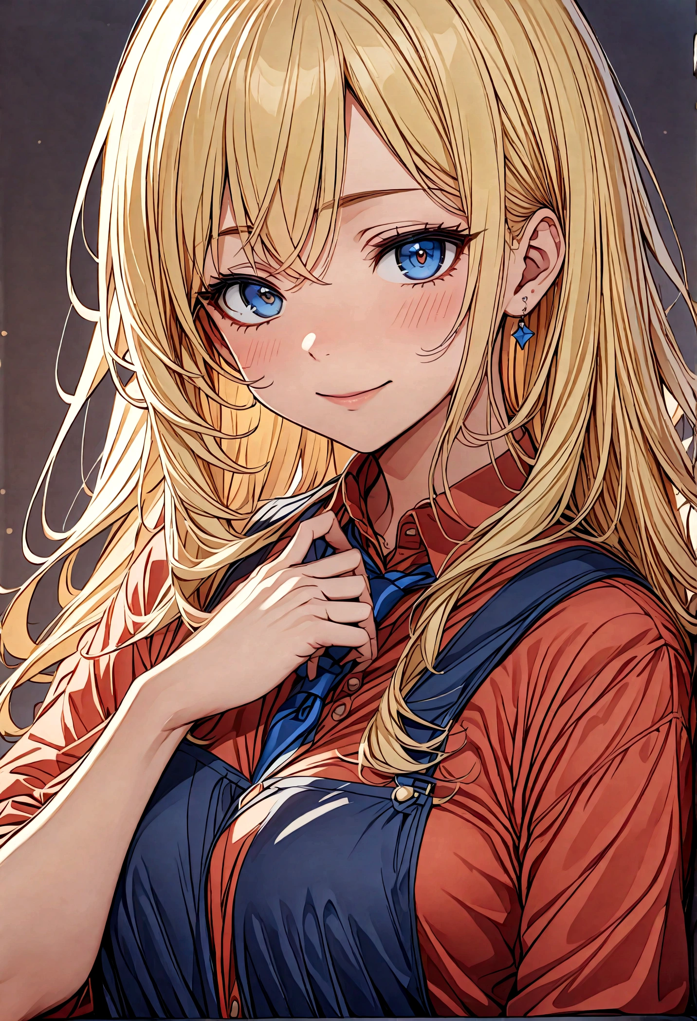 Name: elsa
Age: 30 years old
Physical Characteristics:
Measurements: 60-60-90
Hair: Short and black
Eyes: Dark blue
Tattoo: Flames on the left arm in green, blue, and yellow colors
Body: Well-trained and fit
Outfit:
Mario Bros Cosplay: She is wearing Mario's iconic outfit, with blue overalls, a red shirt, a red hat with the "M" logo, and white gloves.