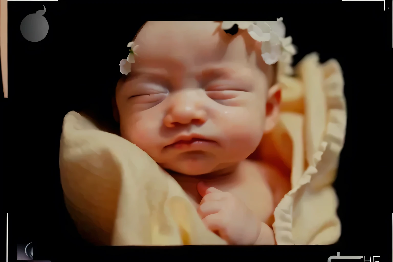 match picture, same angle, portrait, real baby, realistic baby face, sleeping grumpy white baby boy, baby lips, baby nose, fix nose, small nose, fix lips, small lips, fix eyelids, fetus, inside womb, rosy face, hd, realistic, cute, 8k, uhd, high quality, sharp focus, the composition beautiful rich and bright