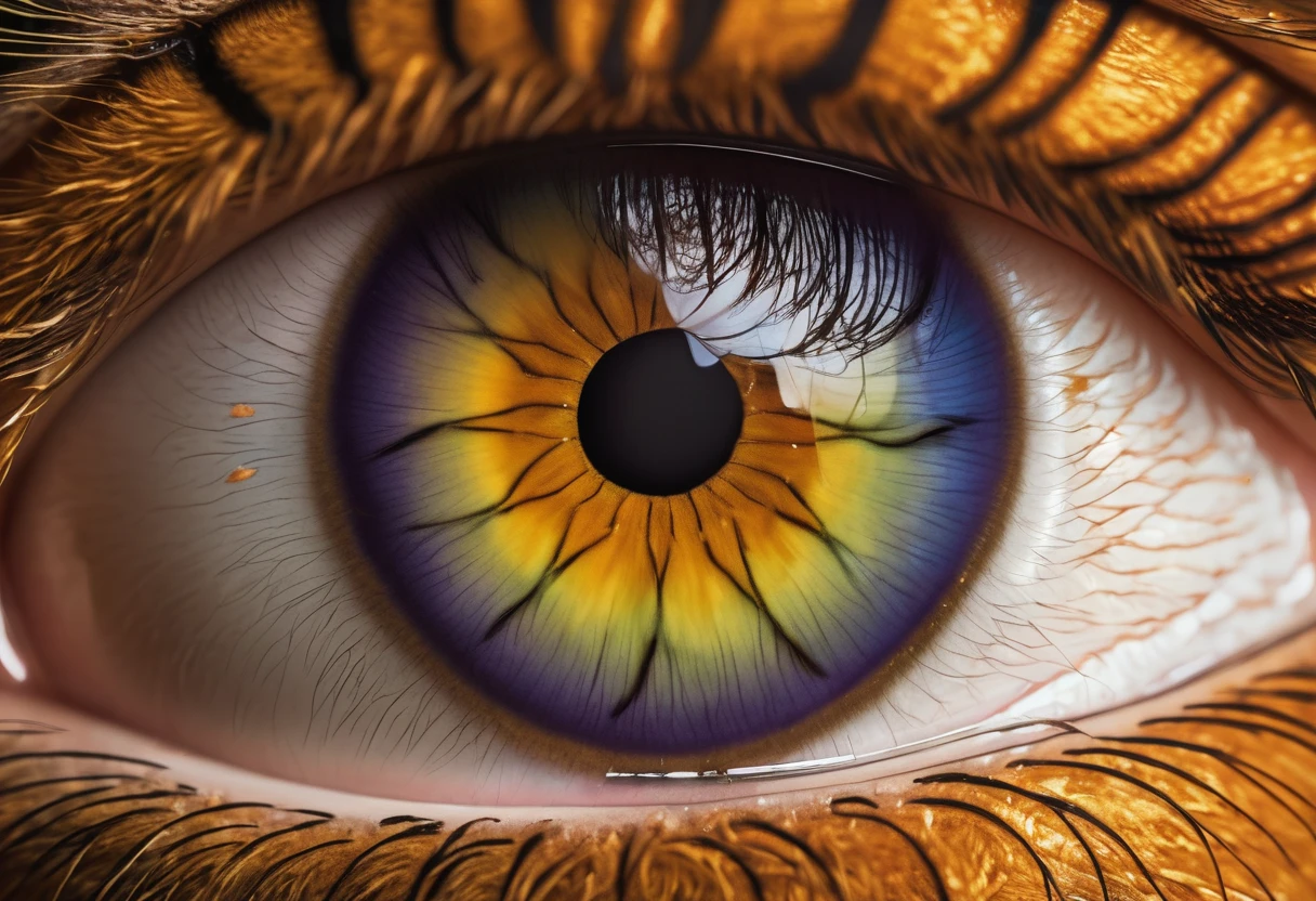 an image of an archer, within  an iris of a feline eye  high details, best quality, 16k, [ultra detailed], masterpiece, best quality, (extremely detailed), dynamic angle, full body shot, 