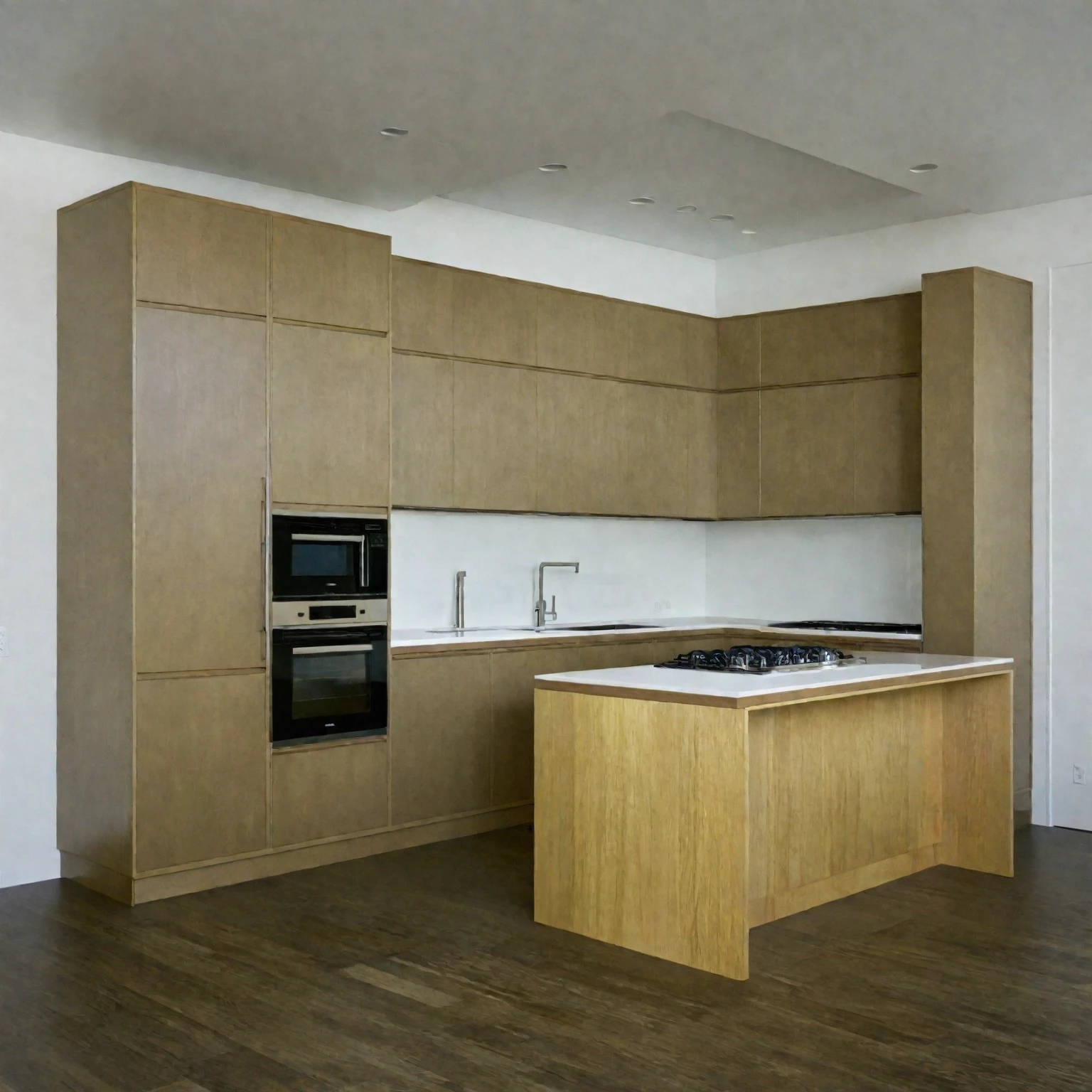 modern kitchen, kitchen, 