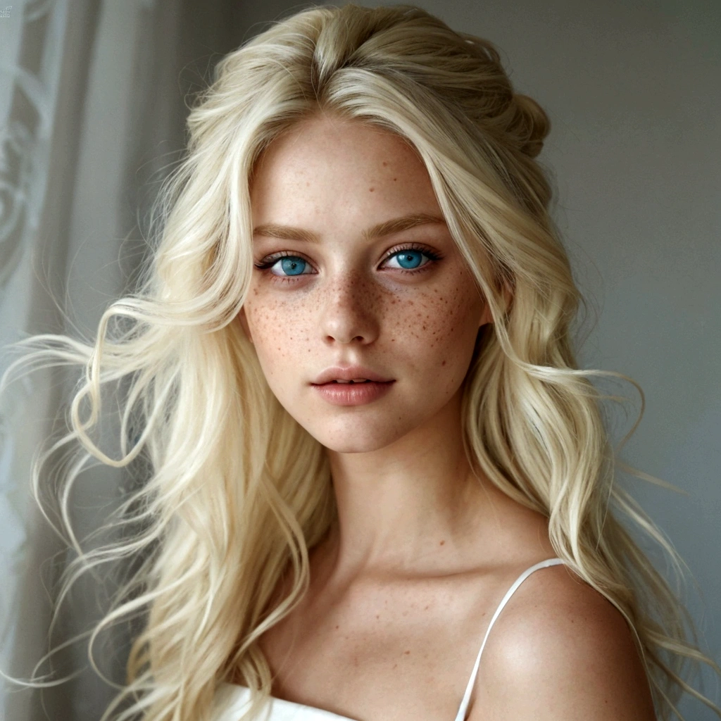 blonde with freckles and blue eyes posing for a photo, Светлые волосы и Blue eyes, beautiful Блондинка, photo of a beautiful woman, blonde hair, Blue eyes, long Светлые волосы и Blue eyes, blonde hair, green eyes, blonde and attractive features, girl with blond hair, beautiful blonde, blonde beautiful young woman, pale skin, вьющиеся blonde hair, Full length blonde