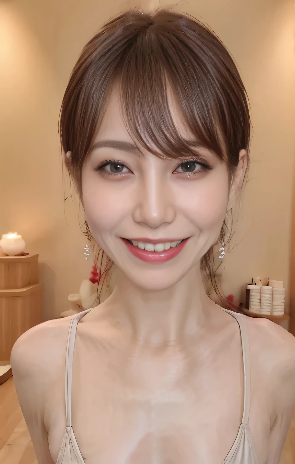 Solid color background, gravure, Tabletop, Highest quality, Super detailed, Realistic, Super detailed細なスキン, Perfect Anatomy, (1 Japanese Mature), (alone), 40 years, ((Small breasts、Flat Breasts、Small breasts 1.3)),  Mature actress, Glamour, Saggy breasts, sexly, Chromo White Skin ,(Black Hair),Long Hair,(squat)),(Spread your legs wide), ((View Viewer:1.3)) Highest quality, RAW Photos, Realistic, face, Incredibly Beautiful Girl, cute, length Hair,Written boundary depth, High resolution, Super detailed, detailed, Very detaileded, extremely detaileded eye and face, Sharp pupils, Realistic students, Sharp focus, Cinema Lighting, Japanese, Short Woman,  Physical build, Short arms, length, Narrow eyes, Fleeting atmosphere, 40 years old, Brown Bob Hair, ((thin lips)), White top and bottom underwear, masterpiece, Highest quality, Detailed skin, Detailed face, fine grain, 8K, Excellent anatomy, Full body portrait，flat breasts, small breasts, small,( small bust: 1.2), small bust, (slim, small, flat, small), thin, 繊細でsexly鎖骨, One Mature Woman, (Beautiful mature woman, Delicate girl:1.3), (40 years old:1.3), Highest quality, RAW Photos, Realistic, face, Incredibly Beautiful Girl, cute, length Hair，Written boundary depth, High resolution, Super detailed, detailed, Very detaileded, extremely detaileded eye and face, Sharp pupils, Realistic students, Sharp focus, Cinema Lighting, Japanese, Short Woman,  Physical build, Short arms, length, Narrow eyes, Fleeting atmosphere, 30 years old, Brown Bob Hair, 
BREAK, (One Piece Swimwear, Swimwear:1.2),
BREAK, (Pool:1.3),
BREAK, Very beautiful eyes, (Symmetrical eyes:1.3),
BREAK, , Brown eyes, Parted bangs, Brown Hair, (Upper teeth, The best smile:0.2),
BREAK, (Eyes and face detail:1.0),
BREAK, (masterpiece, Highest quality, Super detailed, Detailed face, 8K)
