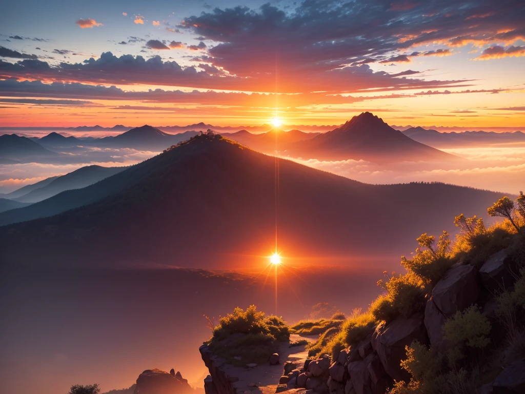 sunrise, horizon, sunrise, high quality
