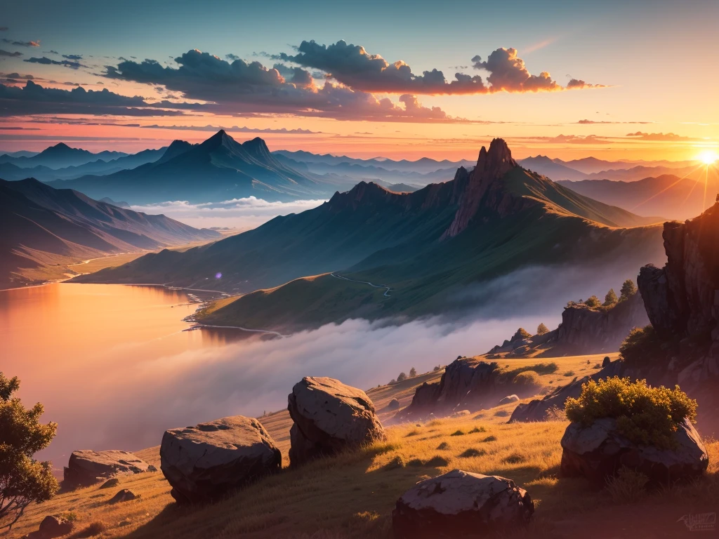 sunrise, horizon, sunrise, high quality