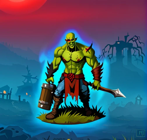 monster, zombie , fantasy weapon
