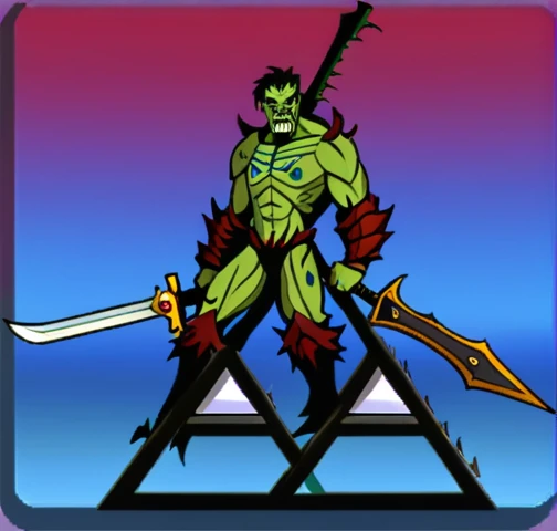 monster, zombie , fantasy weapon