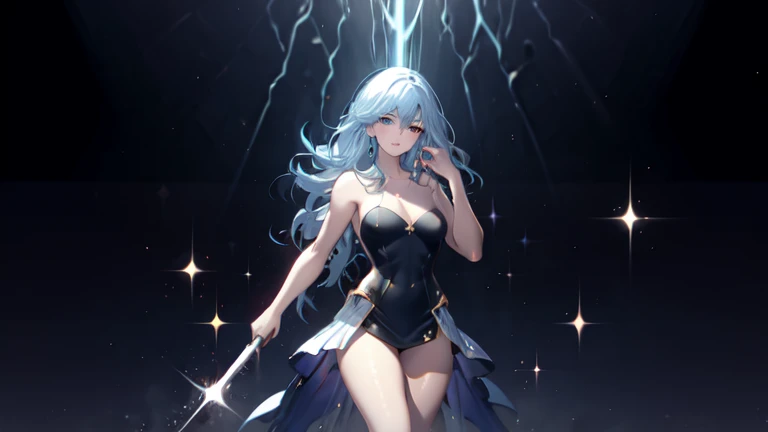 girl with power ,sparkles