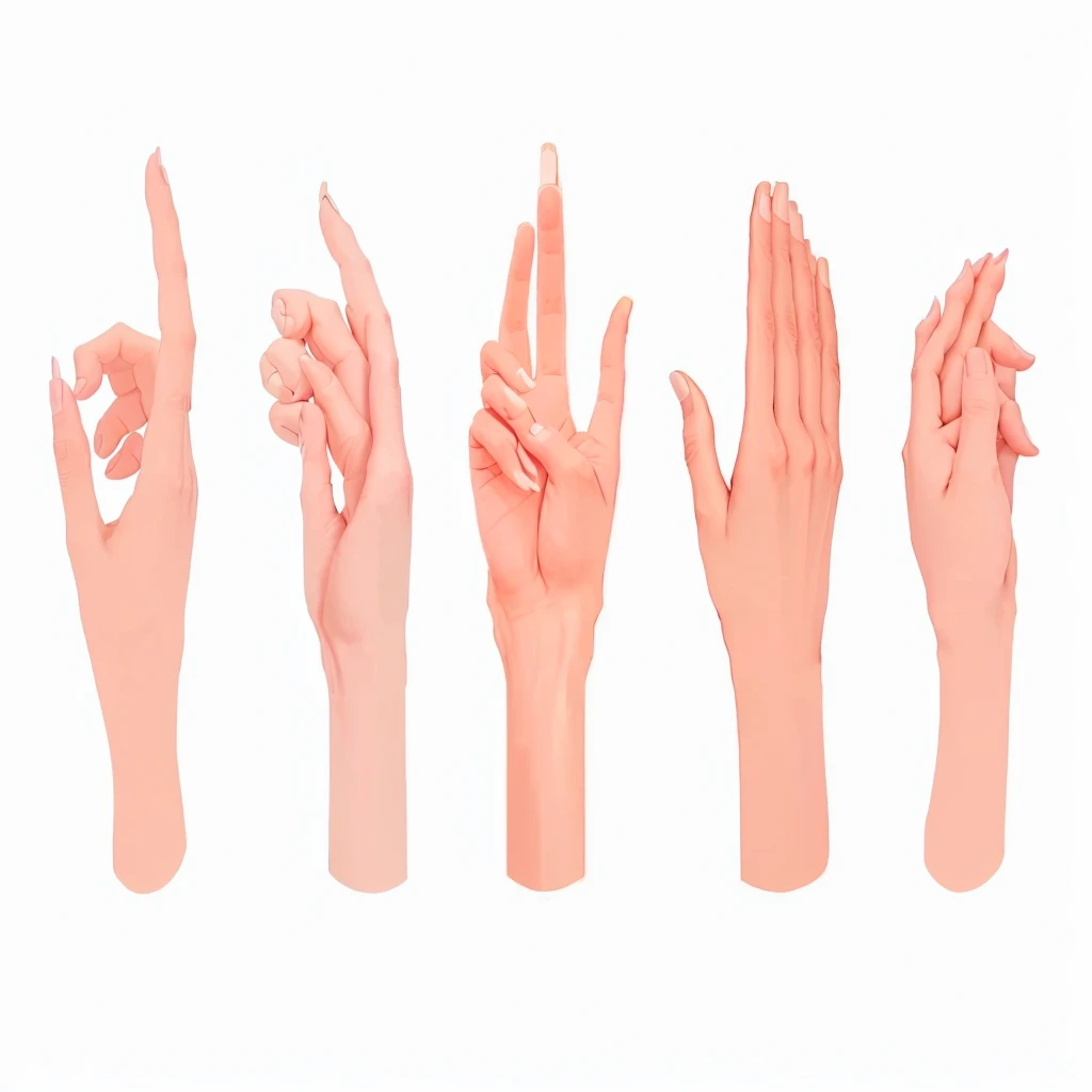 a group of hands with different gestures and fingers, hand gestures, hand gesture, gesture, perfectly drawn hands, simpe hands, gestures, accurate fingers, gesture drawn, normal hands, finger, with index finger, low - poly hands, exactly 5 fingers, hands with five fingers, with fingers, realistic fingers, gesture draw, hands that are fox - paws