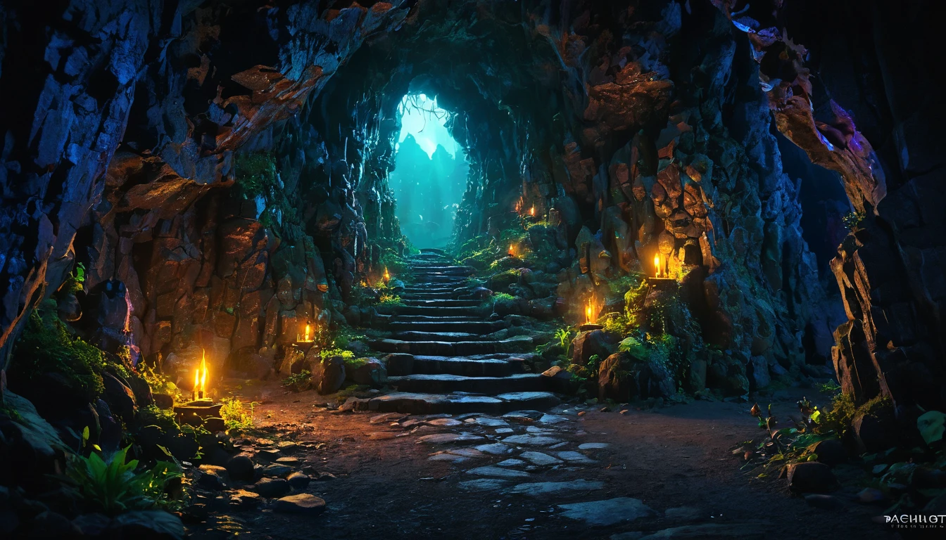 (anime, fantasy), (best quality, high resolution, depth of filed, HDR:1.2), (cave, stalagmite, goblin liar, small tunnel, isolated tunnel, dark tunnel: 1.5,), vibrant colors, spooky, enchanted, goblin totem, black magic atmosphere, extremely detailed, intricate, delicate, dark fantasy, bokeh, cinematic lighting, 8k, high quality